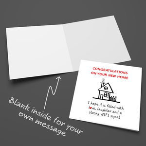 New Home Congratulations Card - Moving House Housewarming - Friends Family Son Daughter