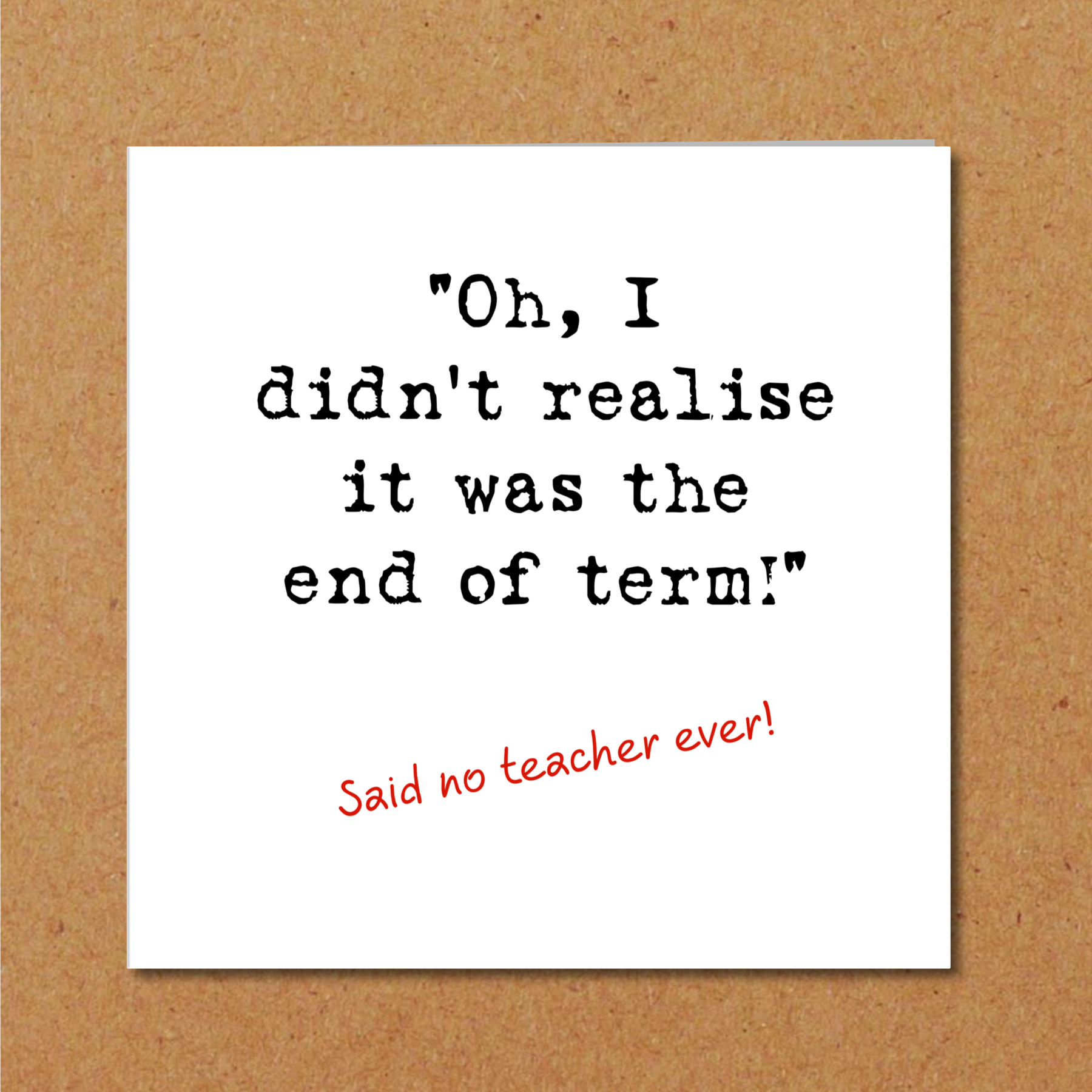 teacher thank you card humour