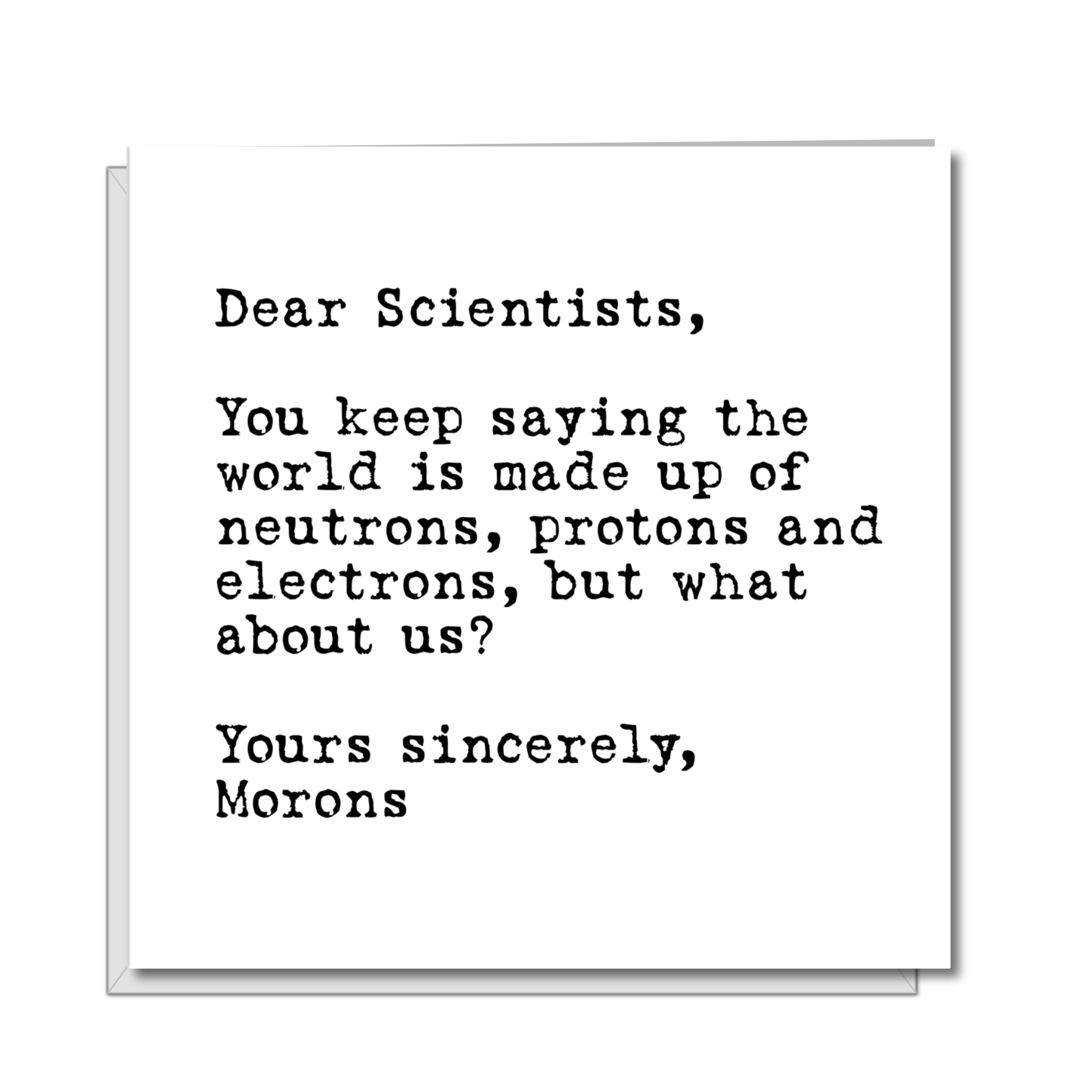 funny scientist card