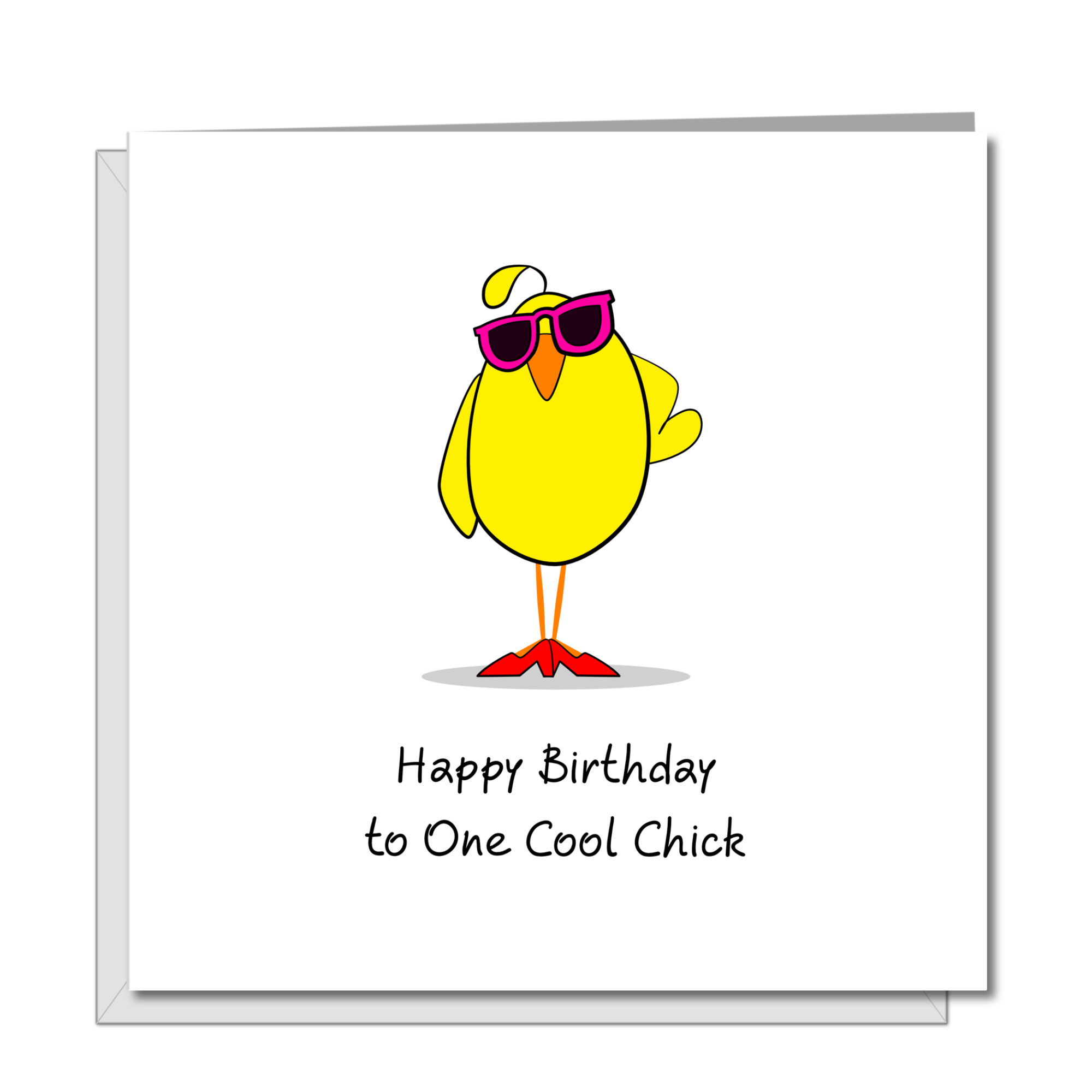 Cool Chick Girl friend Birthday Card, Girlfriend, Mum Mom, Best Friend Daughter, Special Friend Card BFF Card Funny Humorous Card