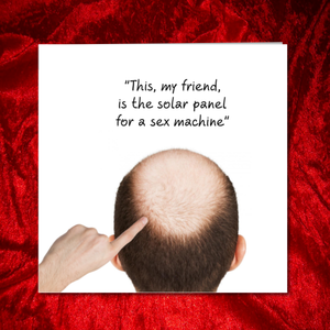 card for bald husband friend