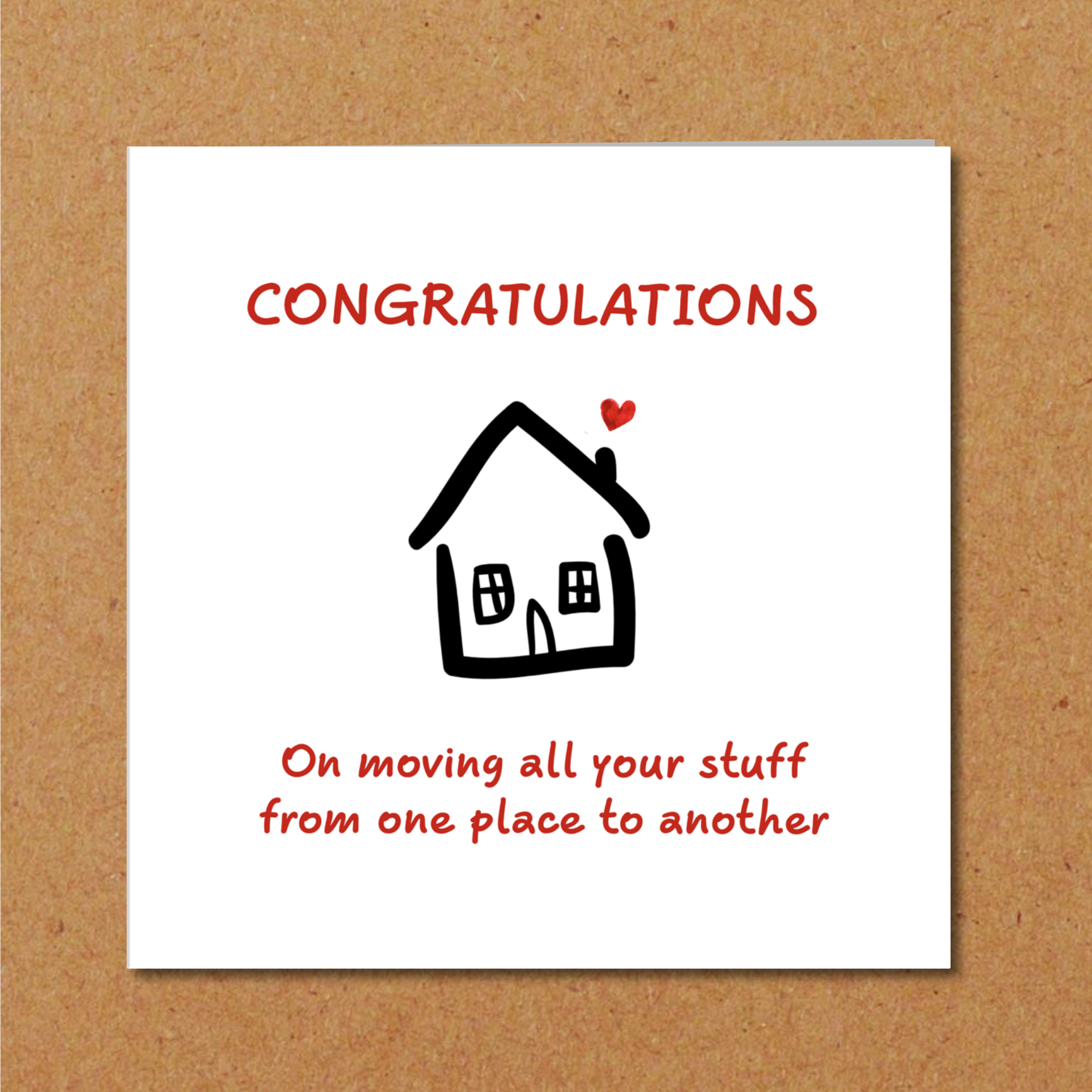 congratulations new house card