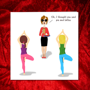 Funny Pilates Card Birthday