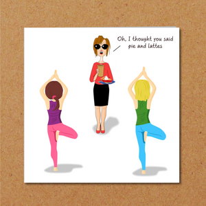 Funny Pilates Card Birthday