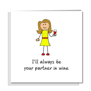 wine birthday card mum mother