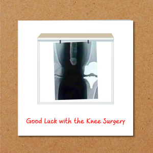 humorous knee surgery card