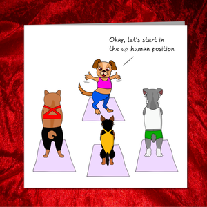 Funny Pilates Birthday Card - Pilates Yoga Mindfulness - Mum Mom Girlfriend or Girl Friend - Any occasion card. Funny, humorous and amusing
