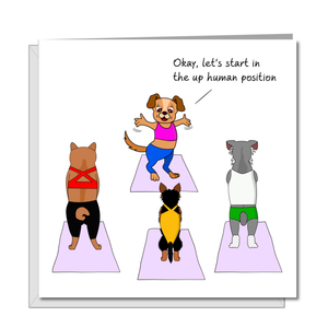 Funny Pilates Birthday Card - Pilates Yoga Mindfulness - Mum Mom Girlfriend or Girl Friend - Any occasion card. Funny, humorous and amusing