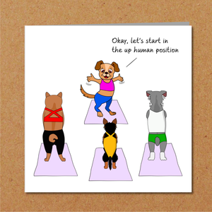 Funny Pilates Birthday Card - Pilates Yoga Mindfulness - Mum Mom Girlfriend or Girl Friend - Any occasion card. Funny, humorous and amusing