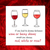 Funny Birthday card for Wine Lover - Mum Mom Girlfriend or Girl Friend - Friendship Any occasion Card. Funny humorous fun - red white rose