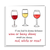 Funny Birthday card for Wine Lover - Mum Mom Girlfriend or Girl Friend - Friendship Any occasion Card. Funny humorous fun - red white rose
