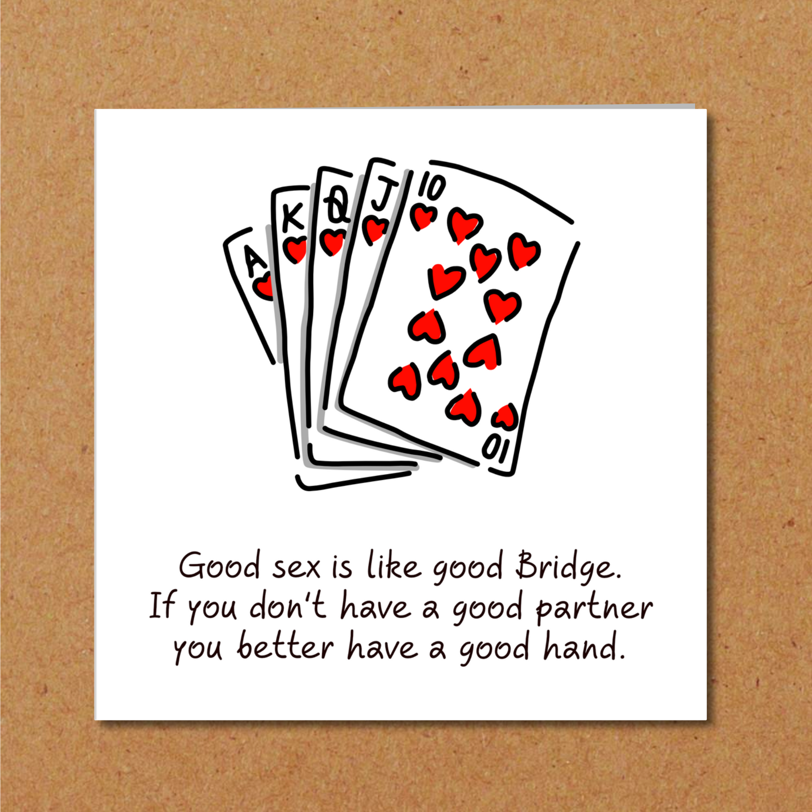 funny bridge birthday card