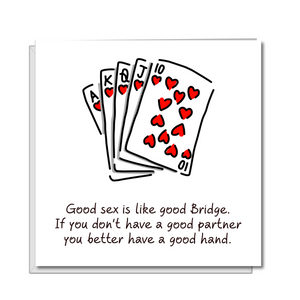 funny bridge birthday card