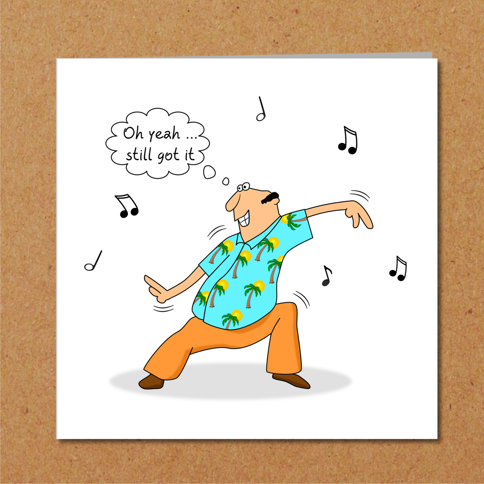 dad dancing card