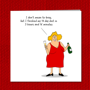 humorous birthday card female 30th 40th 50th
