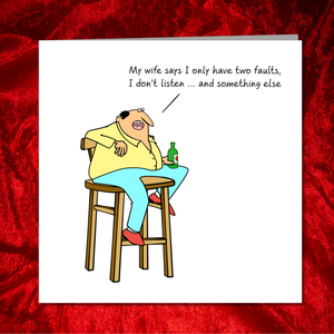 Funny Birthday Card for Husband, Dad or any male friend