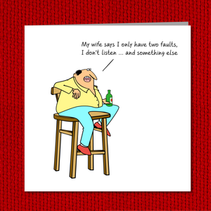 Funny Birthday Card for Husband, Dad or any male friend