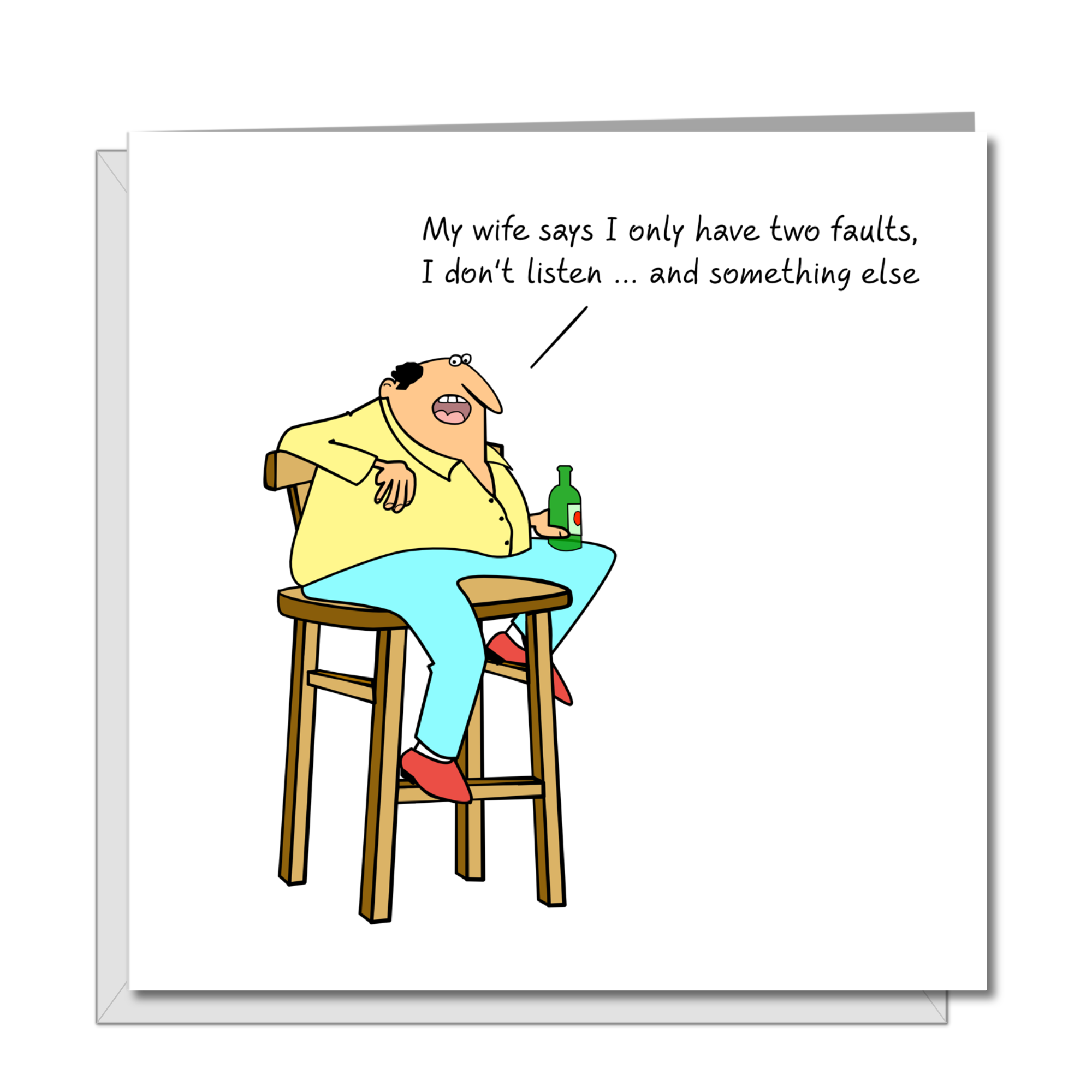 Funny Birthday Card for Husband, Dad or any male friend