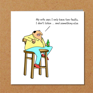 Funny Birthday Card for Husband, Dad or any male friend