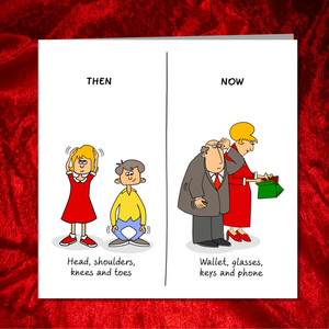 Funny Birthday card 40th 50th 60th Birthday for Wife Husband Mum Dad Father Mother Grandmother Grandad - Old aged age - Funny, humorous and fun