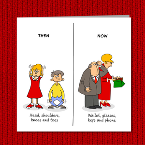 Funny Birthday card 40th 50th 60th Birthday for Wife Husband Mum Dad Father Mother Grandmother Grandad - Old aged age - Funny, humorous and fun
