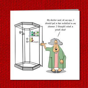 Funny Birthday card 50th 60th 70th Birthday for Wife Mum Grandmother Female Friend- Old aged age - Funny, humorous and fun