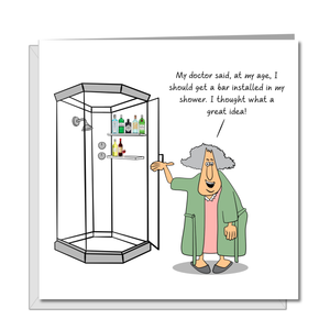 Funny Birthday card 50th 60th 70th Birthday for Wife Mum Grandmother Female Friend- Old aged age - Funny, humorous and fun