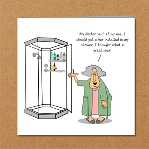 Funny Birthday card 50th 60th 70th Birthday for Wife Mum Grandmother Female Friend- Old aged age - Funny, humorous and fun