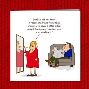 Funny Birthday Card for Wife Mother/Mum Dad/Father Friend - Funny, humorous and fun