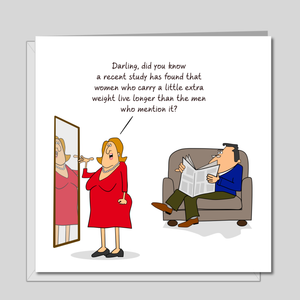 Funny Birthday Card for Wife Mother/Mum Dad/Father Friend - Funny, humorous and fun
