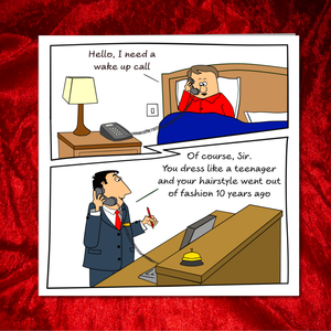 Funny Birthday Card for Dad/Father/Husband, Friend Work Colleague - humorous humour joke quote - job travel best laugh