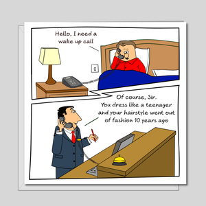 Funny Birthday Card for Dad/Father/Husband, Friend Work Colleague - humorous humour joke quote - job travel best laugh