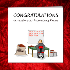 Congratulations on Passing your Accountancy Exams Card - exams accountant