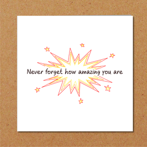 Thank You Card / Good Luck Exam Card / Graduation Card / Congratulations Card - son, daughter, friend