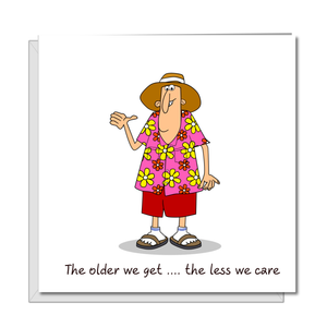Funny Birthday Card 50th 60th 70th for Husband, Uncle, Grandad / Grandpa, male friend - Old aged age - Funny, humorous and fun