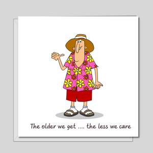 Funny Birthday Card 50th 60th 70th for Husband, Uncle, Grandad / Grandpa, male friend - Old aged age - Funny, humorous and fun