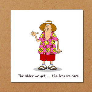 Funny Birthday Card 50th 60th 70th for Husband, Uncle, Grandad / Grandpa, male friend - Old aged age - Funny, humorous and fun