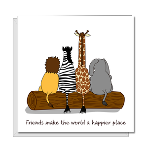 Best Friends / Friendship birthday card - female, male - funny, humorous - bestie, best - any occasion care missing you thank you love you - Handmade by Swizzoo 15cm