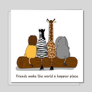 Best Friends / Friendship birthday card - female, male - funny, humorous - bestie, best - any occasion care missing you thank you love you - Handmade by Swizzoo 15cm