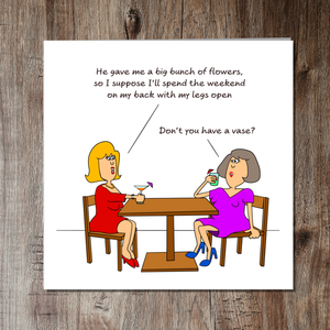 Funny Rude Birthday Card Friendship Female Friend Wife Mum Dad Humorous Naughty Cheeky Adult Innuendo