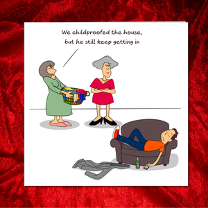 Funny Mother's Day Card / Birthday Card from Son / Husband -  Children Returning Home - Amusing Humorous - Mum's Life with Kids / Children