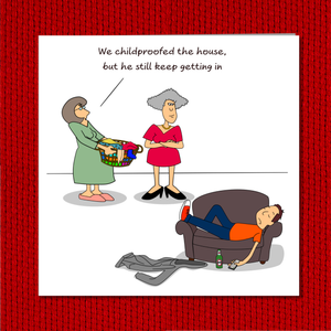 Funny Mother's Day Card / Birthday Card from Son / Husband -  Children Returning Home - Amusing Humorous - Mum's Life with Kids / Children
