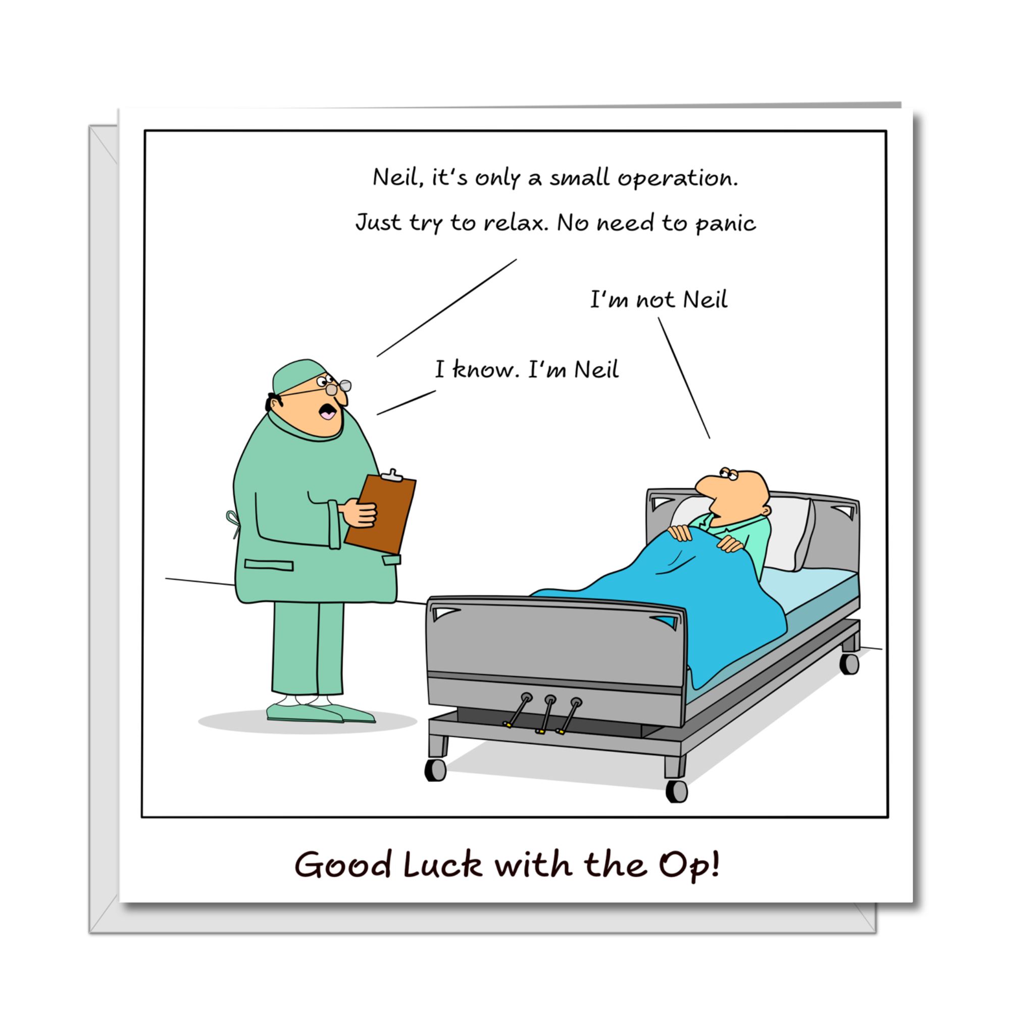 Funny Knee Replacement Surgery Card - Get Well Soon Card, Operation Recovery, Funny, humorous,Funny Card for Hip / Knee Surgery / Operation Card - Get Well Soon Card - Quick Recovery, Congratulations -  Hospital Humorous / Humour