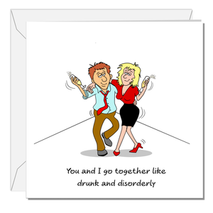 Funny Card for Anniversary Birthday Valentine's Day Card Girlfriend Boyfriend Husband Wife Fiancee Fiance Humor Fun Cheeky Wine Prosecco