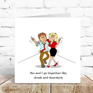 Funny Card for Anniversary Birthday Valentine's Day Card Girlfriend Boyfriend Husband Wife Fiancee Fiance Humor Fun Cheeky Wine Prosecco
