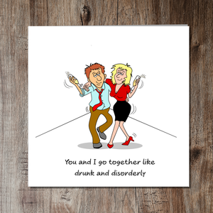 Funny Card for Anniversary Birthday Valentine's Day Card Girlfriend Boyfriend Husband Wife Fiancee Fiance Humor Fun Cheeky Wine Prosecco