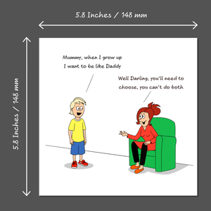 Funny Birthday Card for Husband, Dad, Daughter, Family Friend - Father's Day Card for Dad from Son - Growing Up - Funny, humorous and fun