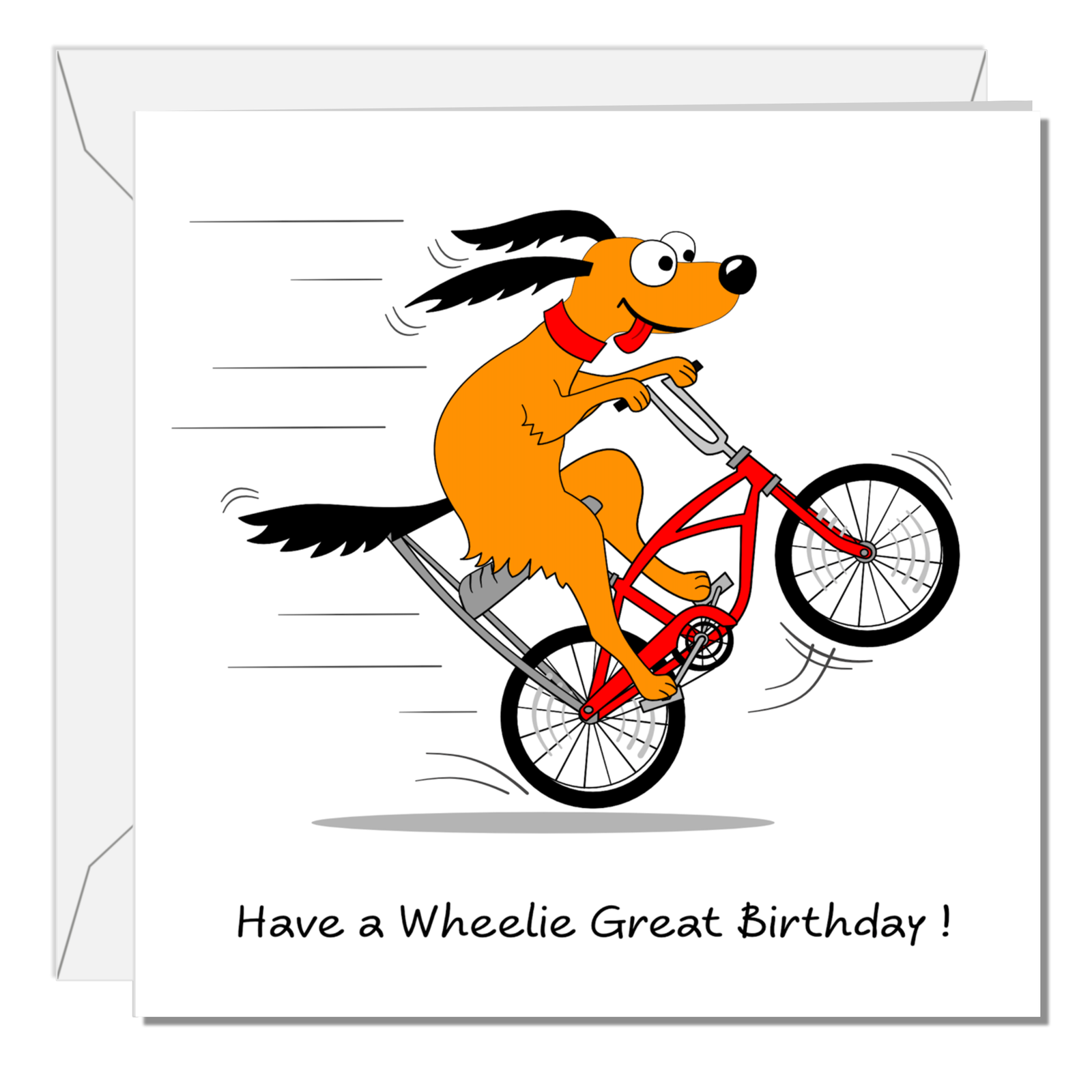 Fun Birthday Card for Special Friend Son Teenager Teen Grandson Nephew - Funny Cycling Humorous Bike Wheelie Bicycle 10 11 12 13 14 15 16 17