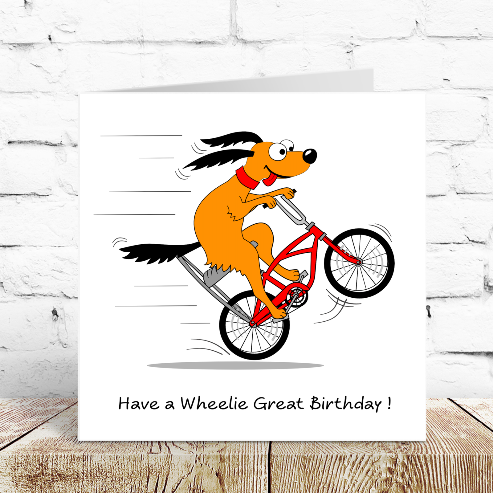 Fun Birthday Card for Special Friend Son Teenager Teen Grandson Nephew - Funny Cycling Humorous Bike Wheelie Bicycle 10 11 12 13 14 15 16 17