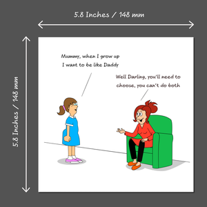 Funny Birthday Card for Husband, Dad, Daughter, Family Friend - Father's Day Card for Dad - Growing Up - Funny, humorous and fun